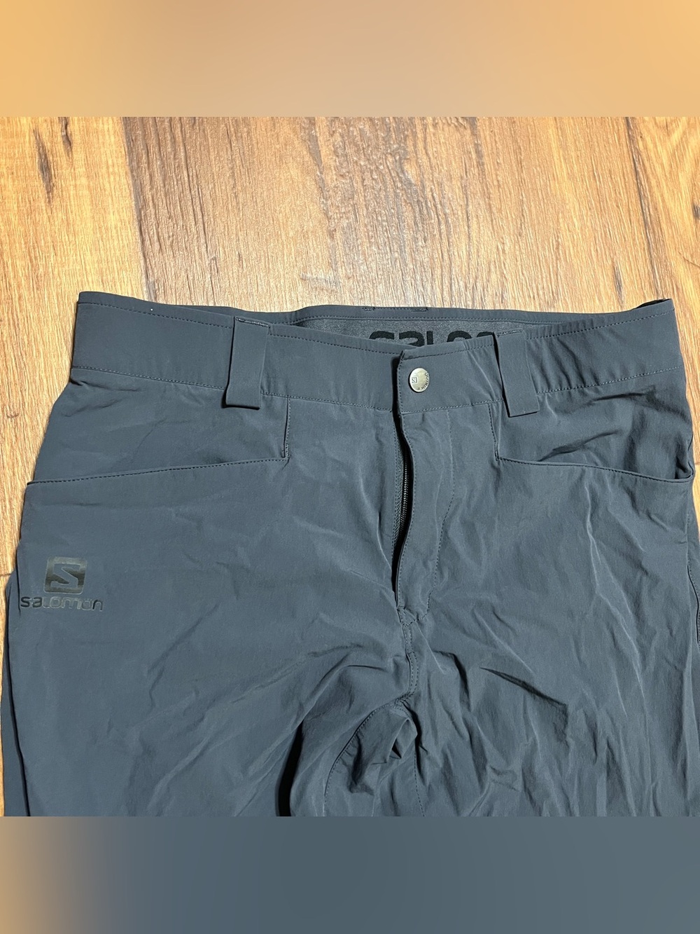 Salomon Pants Wayfarer Men's 30x31 Gray Performance Stretch Shell Climawind